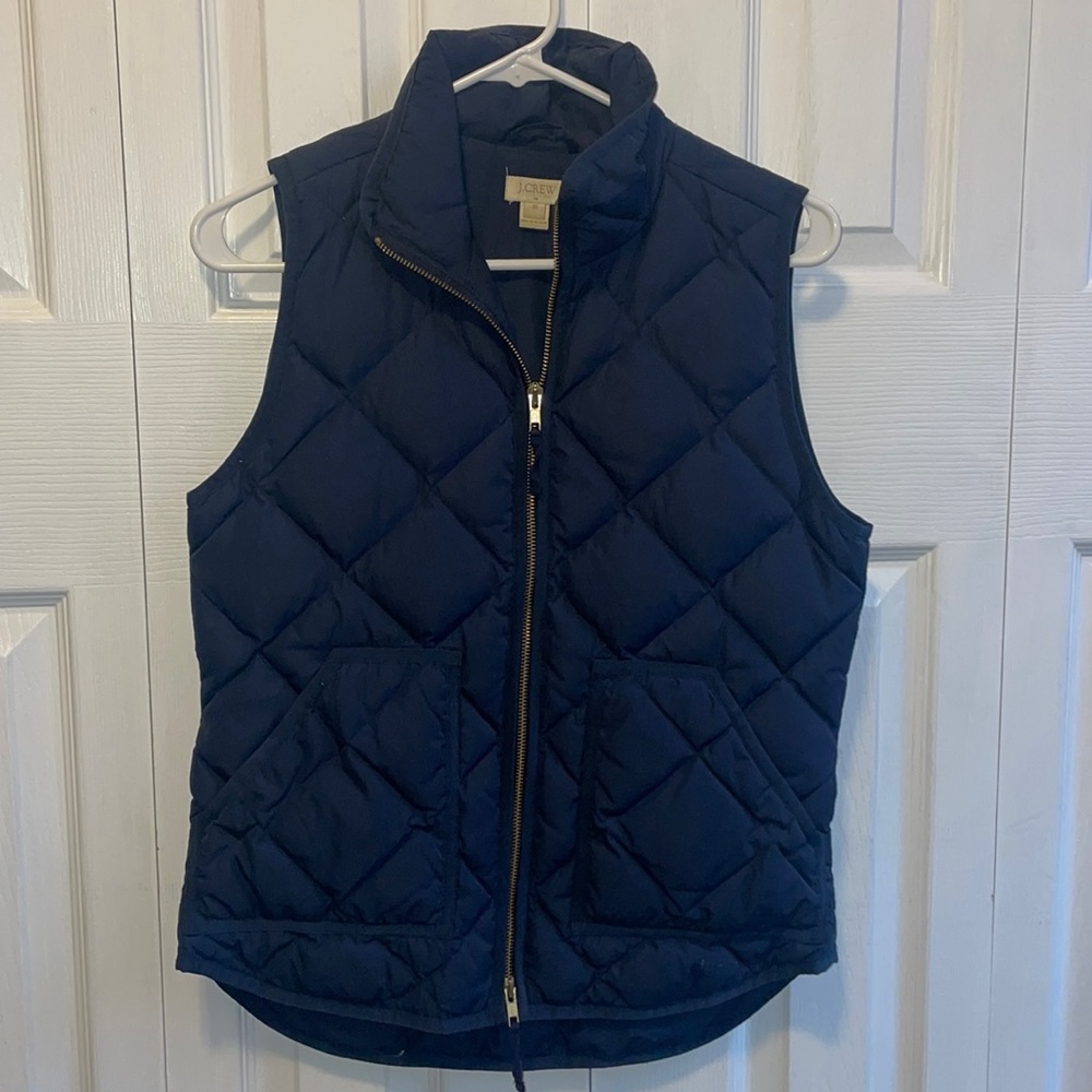 J crew navy blue vest